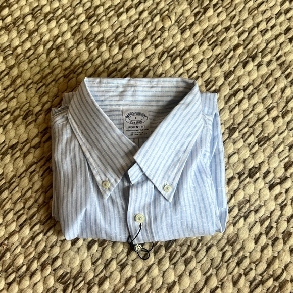 Brooks Brothers Other - NWT Brooks Bros. Regent fit linen shirt, size large